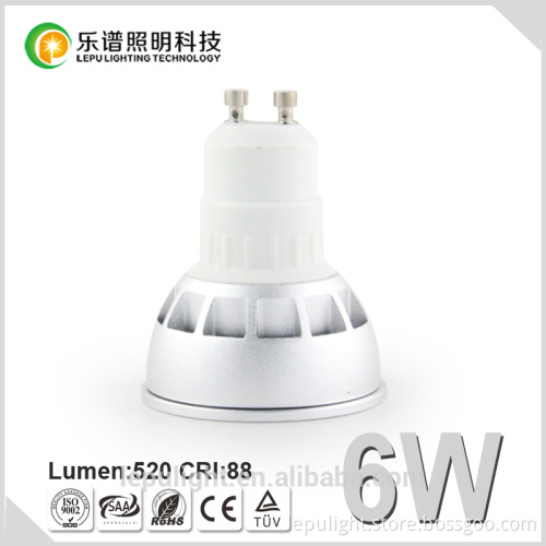 Directly installation CCT gu5.3 gu10 6w led spotlight with hotel